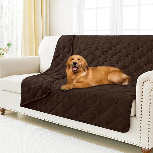 Miniatura 54 de Smiry Manta Impermeable para Cama de Perro 30x70, Manta Suave Reversible para Mascotas, Cubierta Lavable a Prueba de Fugas para Sofá de Gatos y Azul
