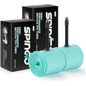 2 Pack SPINGO MTB TPU Bicycle Inner Tubes 26/27.5/29 Inch - Ultralight TPU Tubes for Mountain Bikes 1.5-2.1/2.2-2.5 with 48mm Presta Valve - Puncture Proof & Durable Ultraleichte TPU Schlauch f r Mountainbikes 2.2 2.5 mit 48mm Presta Ventil
