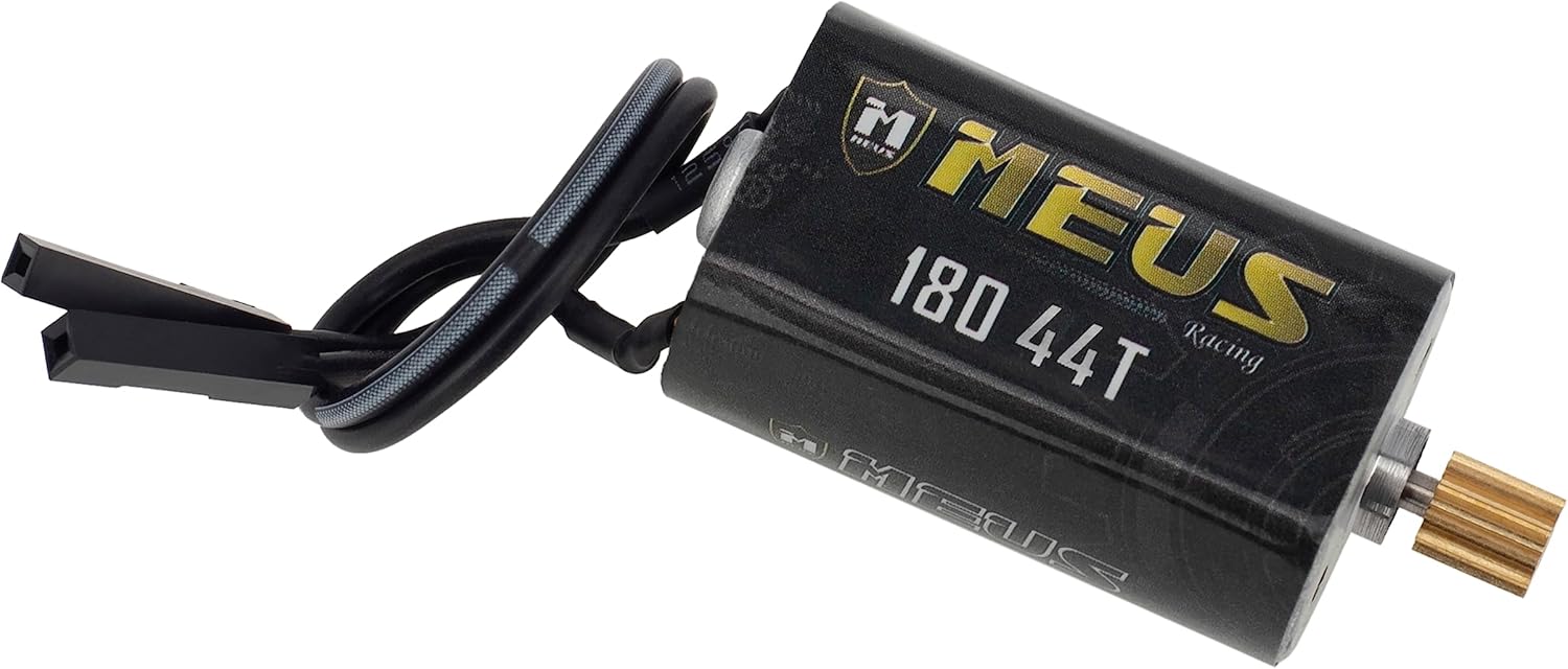 MEUS RACING TRX4M Motor 87T 180 Pro Brushed Motor with Brass Pinion Gear for TRX4M Defender/Bronco/K10/F150 1/18 RC Crawler Upgrades Toy Vehicles and Accessories (87T)