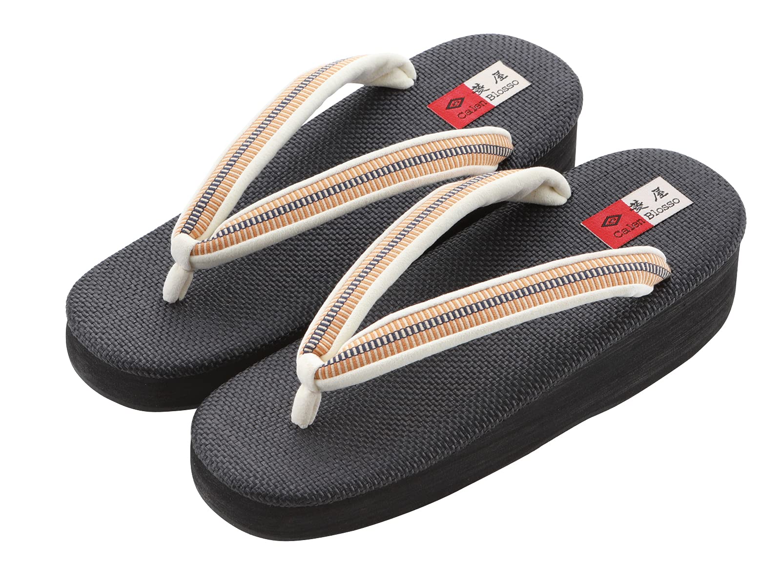 Amazon | [菱屋] カフェ草履 カレンブロッソ 真田紐使用鼻緒 (Lサイズ  