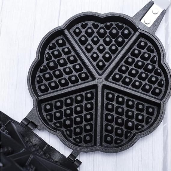 Hot Sand Waffle Maker Waffle Maker Professional Cast Iron Waffle Grill Pan Sandwich Toaster Cake Making Double Headed Rectangular Waffle