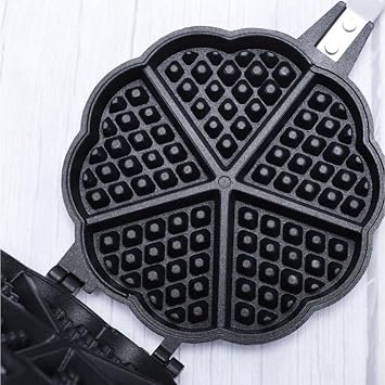 Hot Sand Waffle Maker Waffle Maker Professional Cast Iron Waffle Grill Pan Sandwich Toaster Cake Making Double Headed Rectangular Waffle
