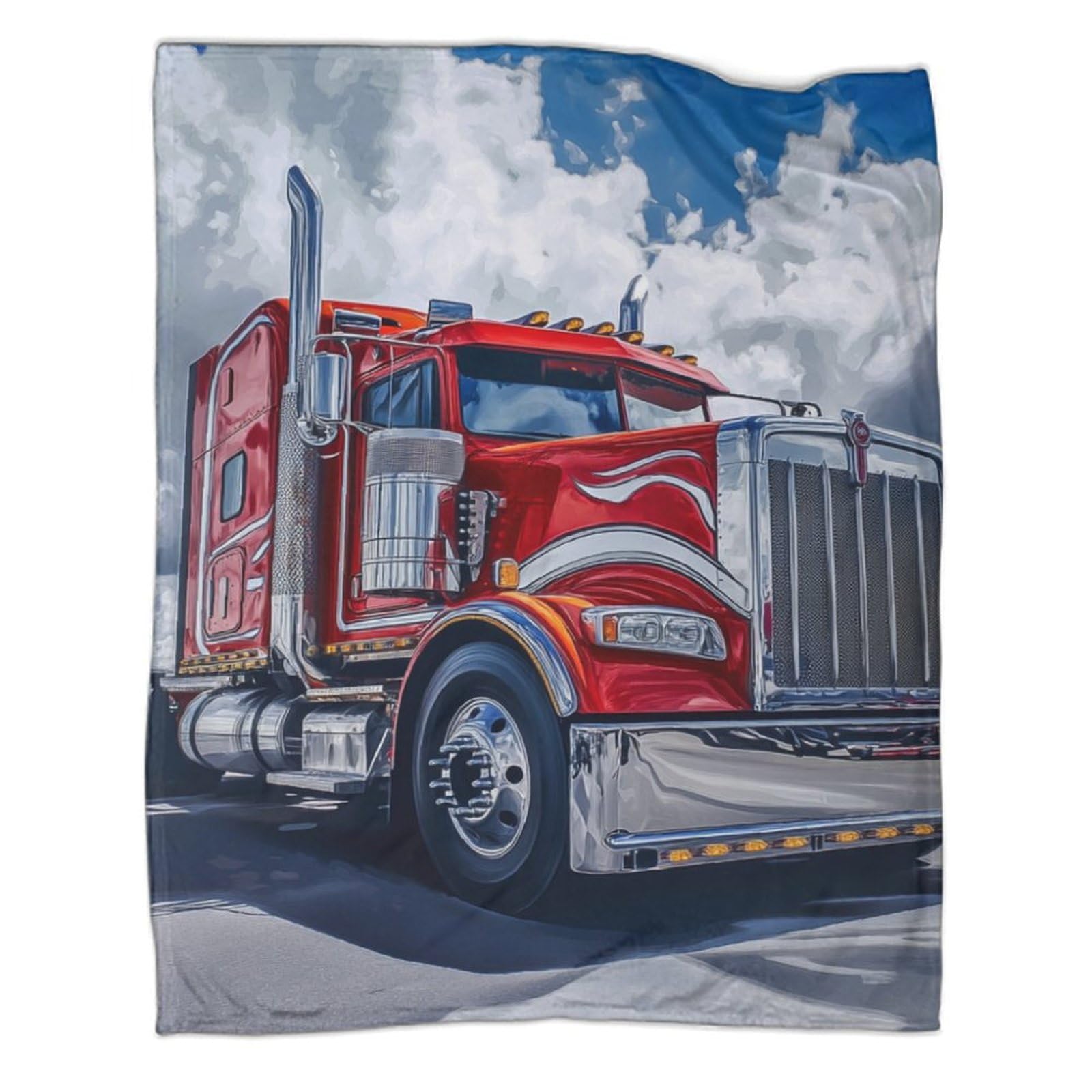 Couverture gros camion plaid adulte chaud pour chambre à coucher 150x200cm