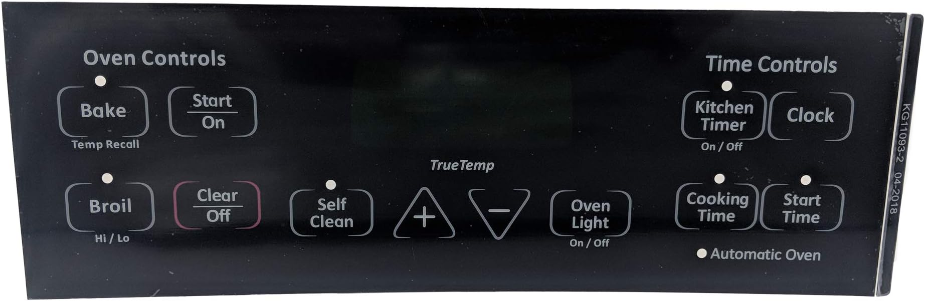 Supplying Demand WB27T11005 Electric Range Black 10 Button Faceplate Graphics Overlay Replacement Model Specific Not Universal