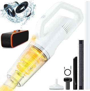 12KPA Car Vacuum Cordless Rechargeable with LED Light, 120W Car Vacuum Cleaner High Power Cordless, Handheld Car Vacuum 6000mAh Battery 30Mins Runtime, Portable Vacuum Cleaner for Car Home
