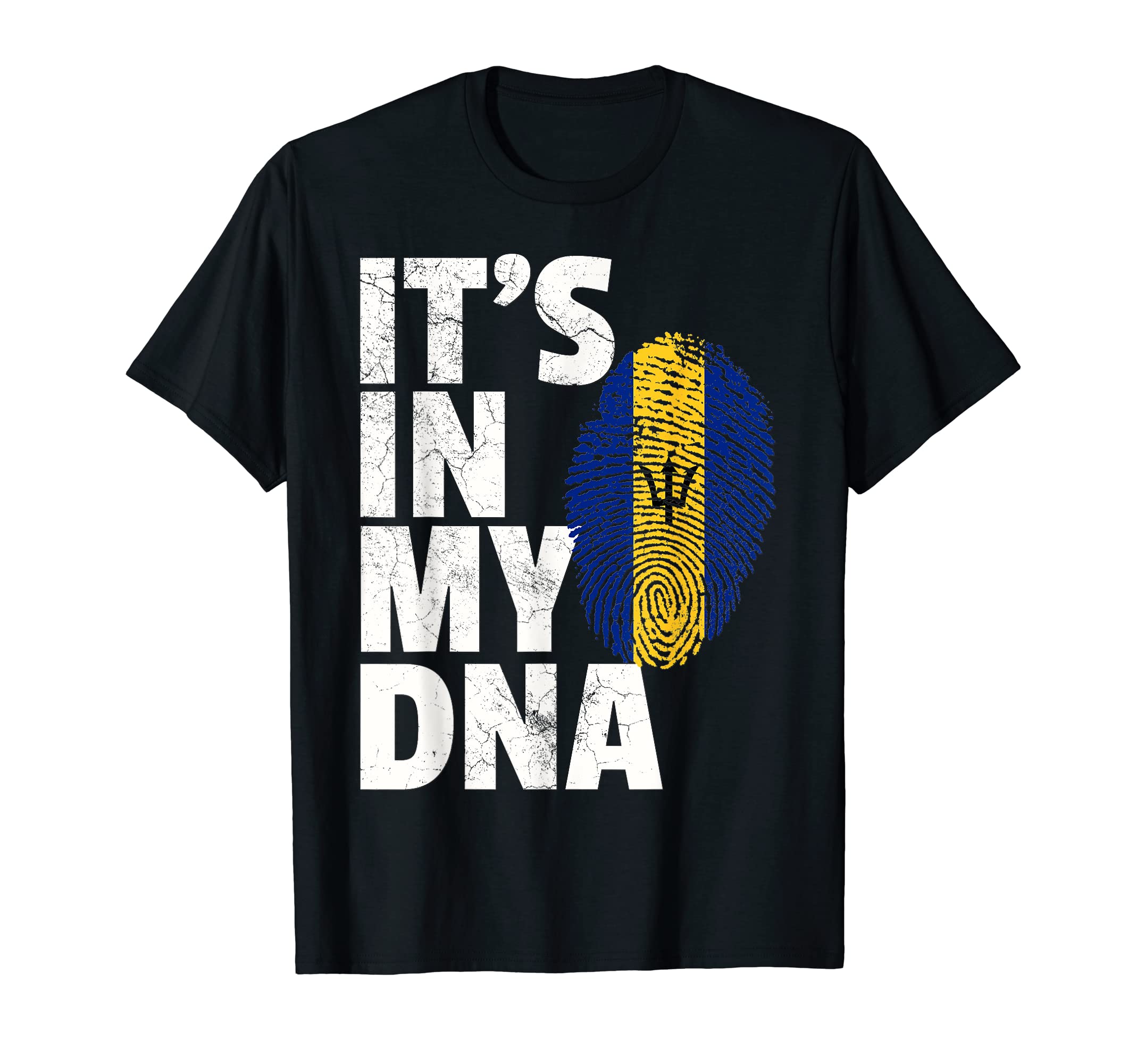 Nation National Flag Pride Roots Family MatchingIT'S IN MY DNA Barbados Flag Official Pride Gift Country T-ShirtOEKO-TEX STANDARD 100