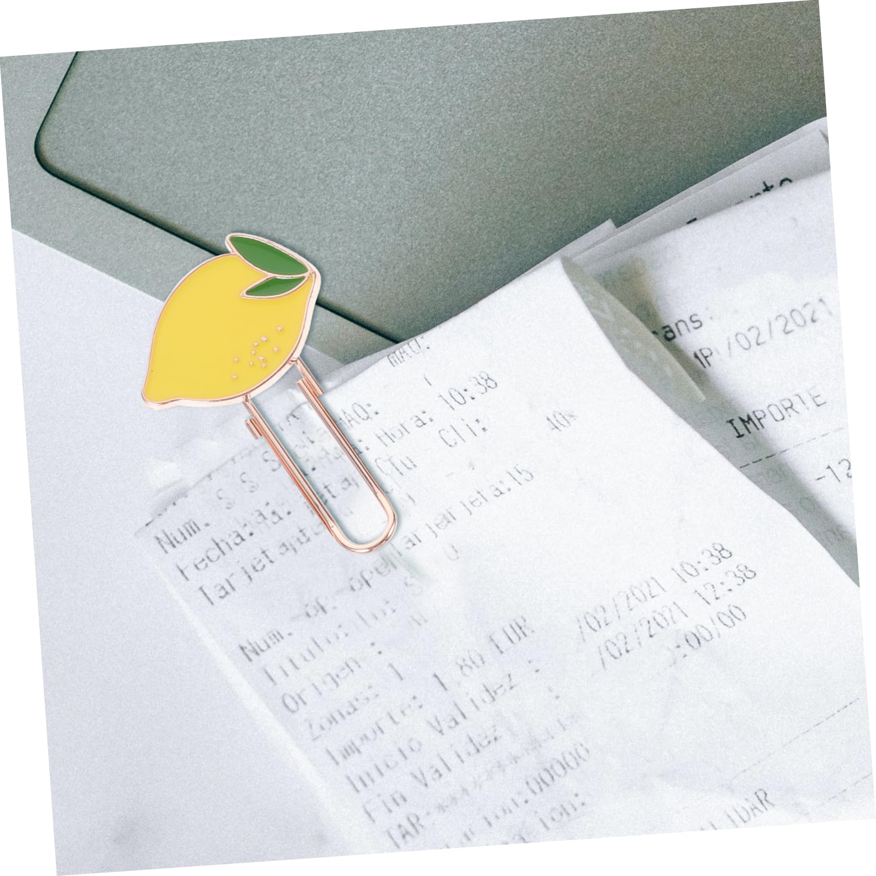 Uonlytech 4 Set Clip Carta Metallo Clip Decorative Per Ufficio E Delicate Per Documenti Adatte Per Biglietti Visita E Quaderni 6 Pezzi*4