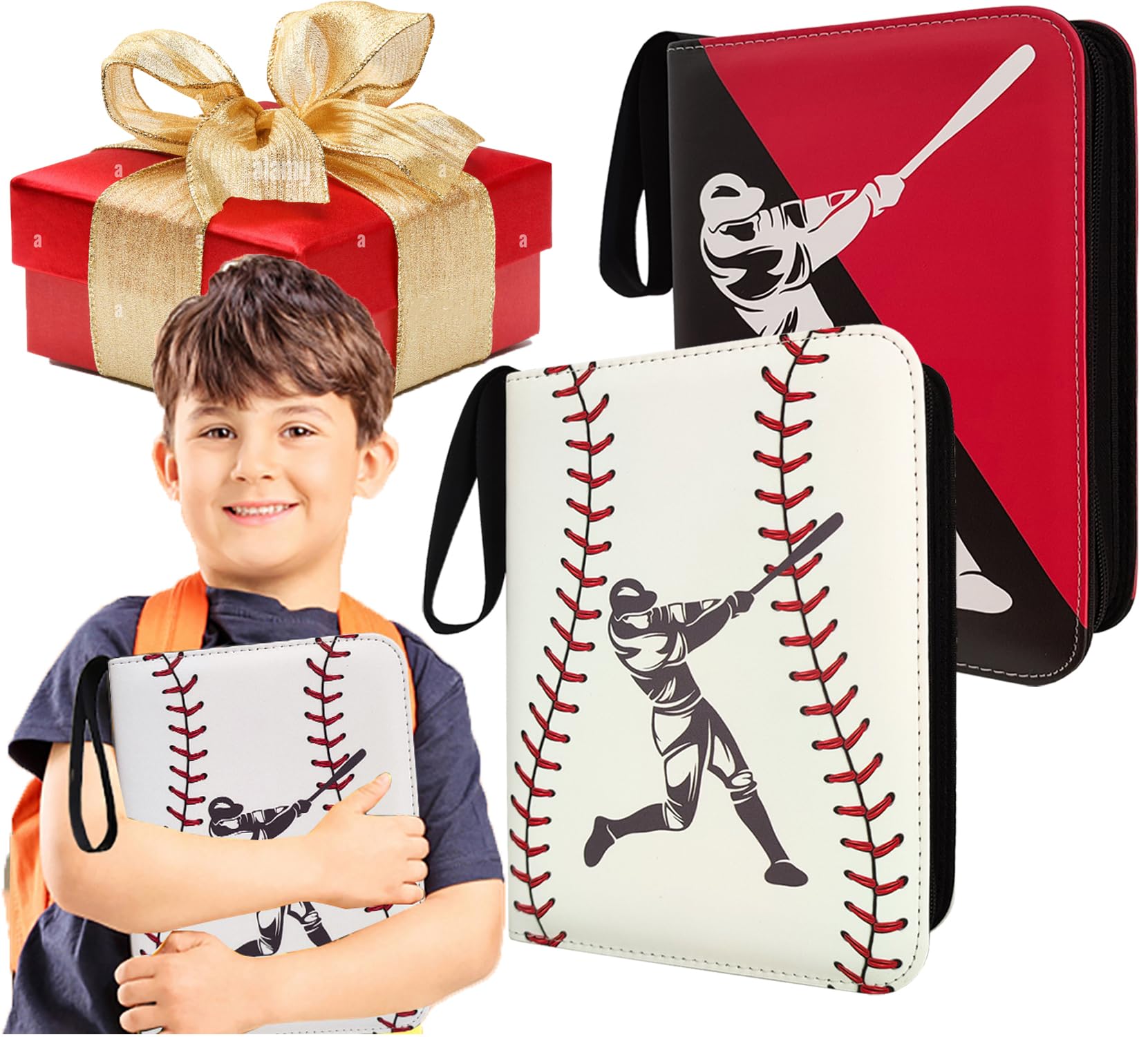 2 Pack baseball Card Binder Gift