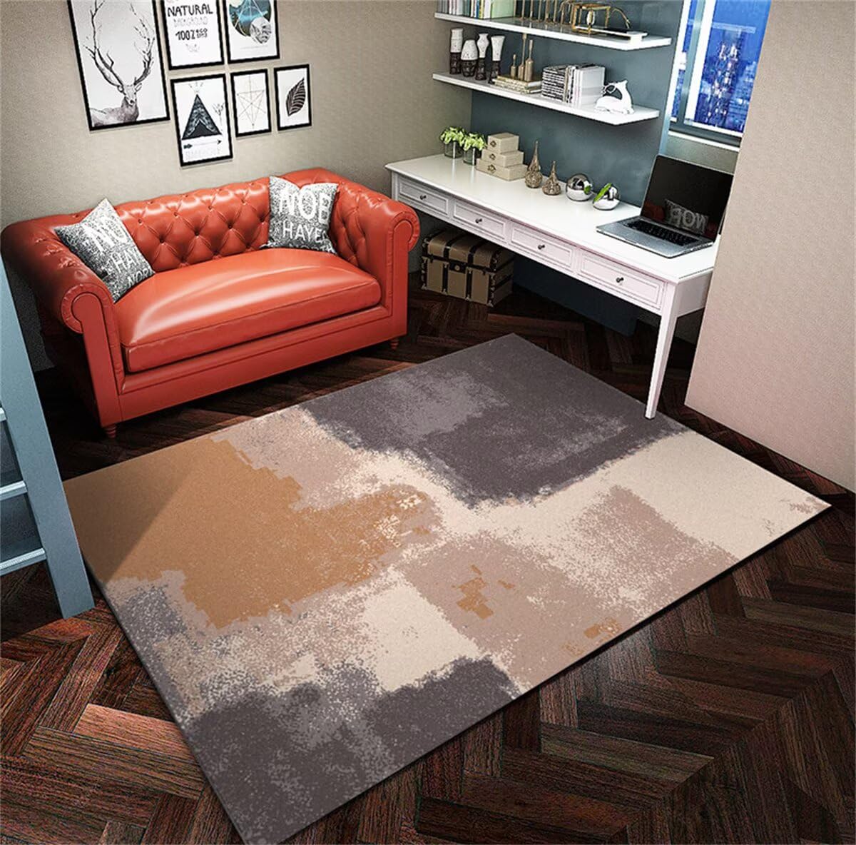 Tapis de cuisine 60x120cm au style abstrait pour sublimer le couloir