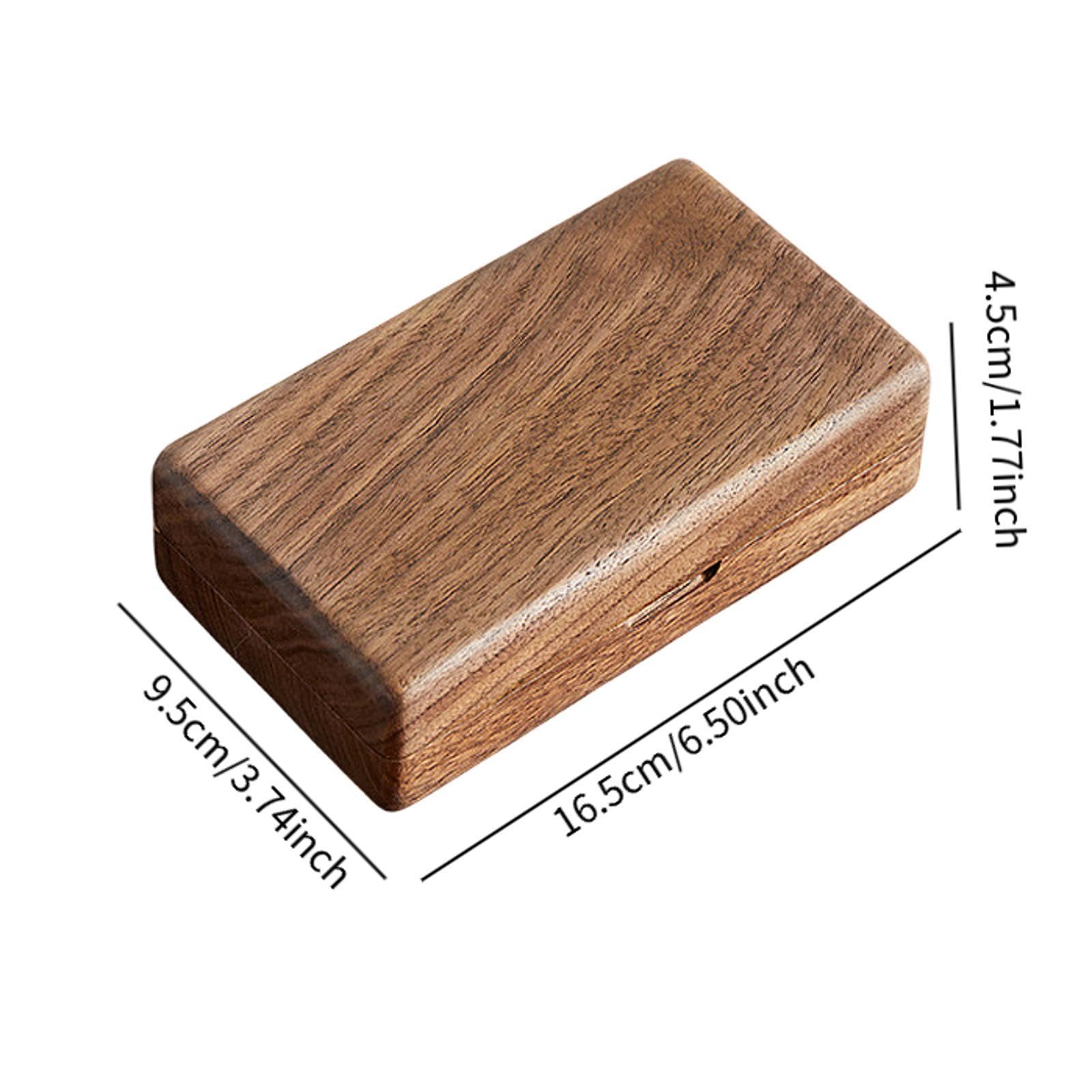 Pudełko na drobiazgi z drewna, organizer na biurko, organizer do przechowywania bransoletek, koralików DIY, małych przedmiotów, naszyjników, prezentów, białego hebanu(White Walnut)
