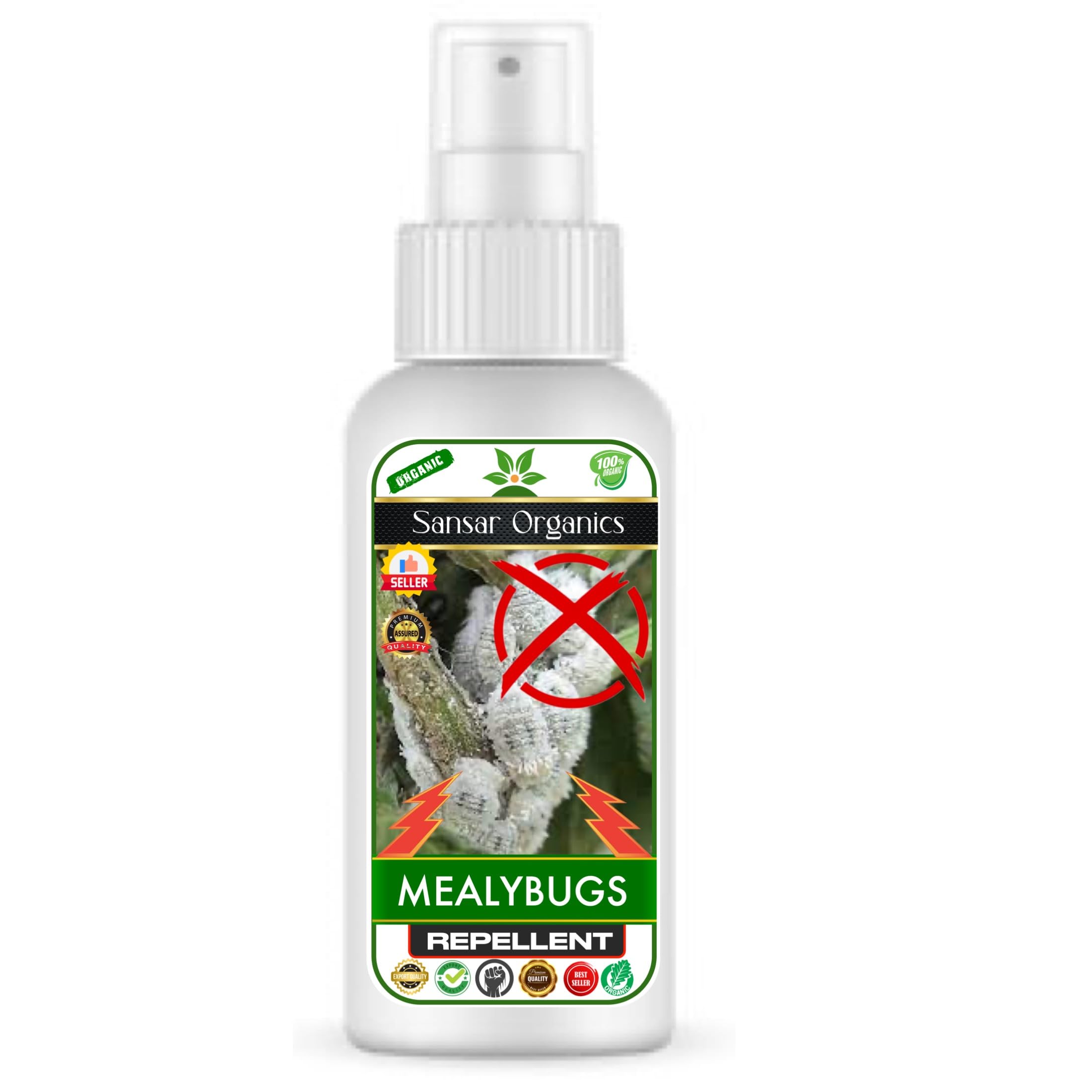 Sansar Organics® Mealy Bug Repellent Spray, Organic Fertilizer for completely removing White bugs from all types of Plants. (200 ml) (B0D8JK2LLJ) Amazon Price History, Amazon Price Tracker