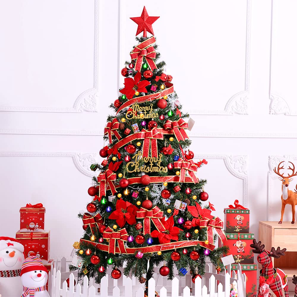 tectake® Kunstkerstboom - Levensecht met flexibele takken - Volumineus