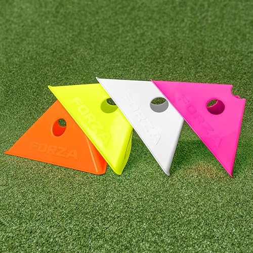 Miniatura 4 de FORZA Jumbo Triangle SuperCones  Conos de entrenamiento de fútbol profesional con diseño triangular, ideales para ejercicios de velocidad, agilidad