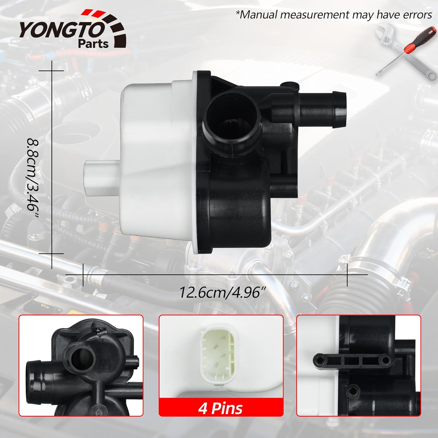 0261222018 Fuel Vapor Leak Detection Pump Compatible with BMW 128i 135i 325i 328i 330i 335i 525i 530i 550i 650i 750i X3 X5 X6 M3 M5 Replace OE 16136752551 310-601 16136764191 16137193479
