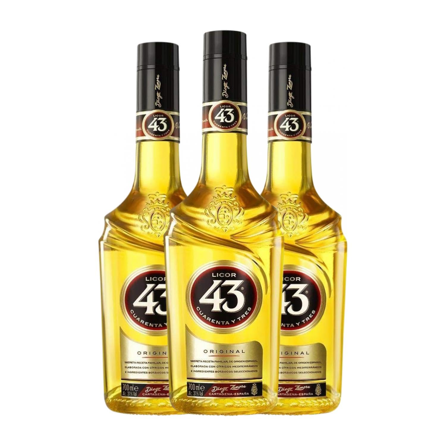 Licores Licor 43 Cuarenta y Tres 70 cl (Caja de 3 Botellas de 70 cl)