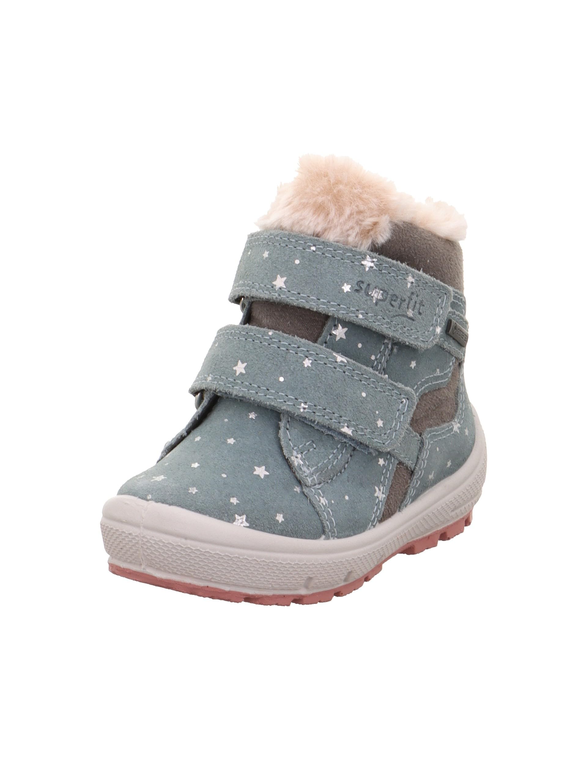 Superfit Girls Groovy Snow Boots, Light Green Grey 7500, 4.5 UK Child
