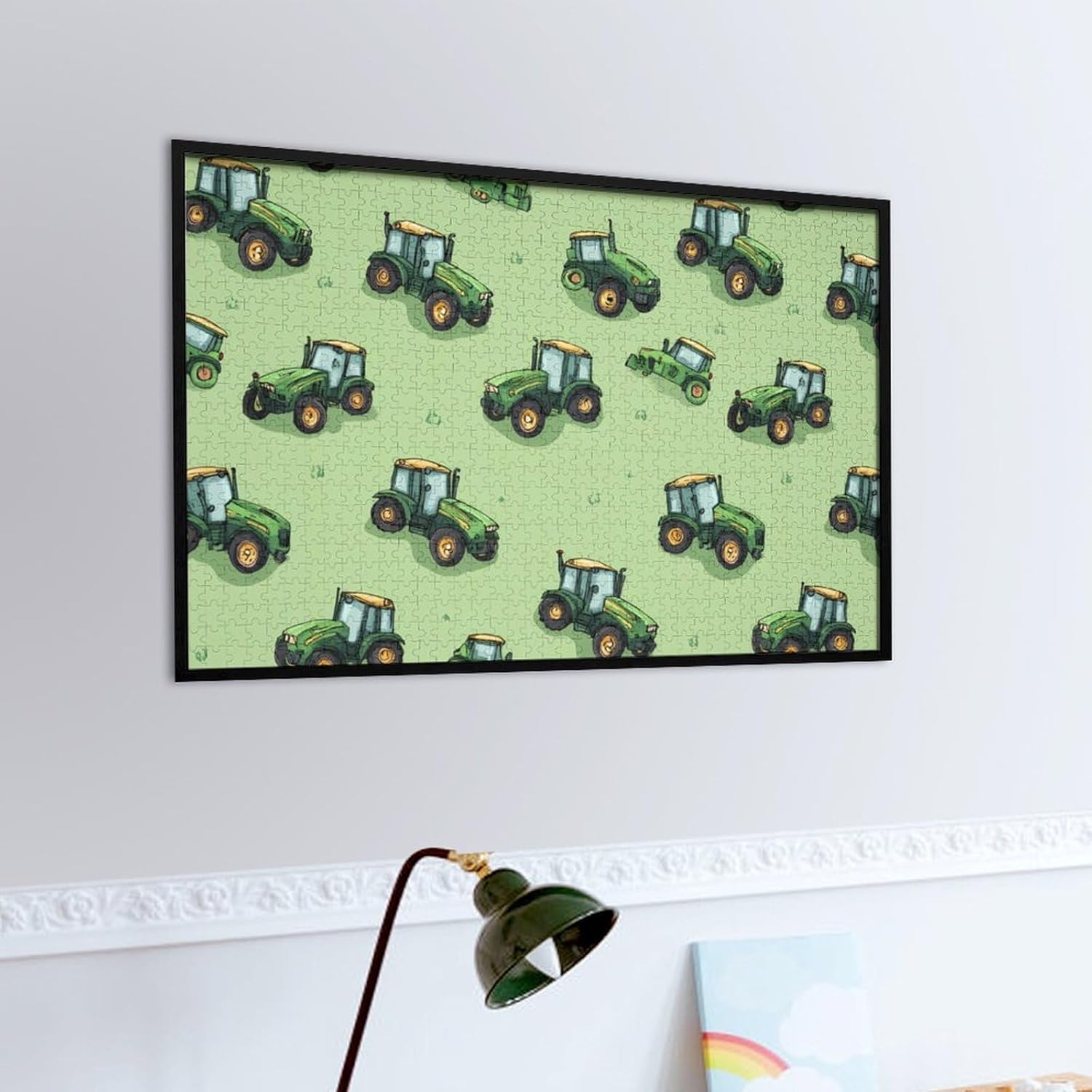 Tractor Puzzles for Adults 1000 PCS Wooden Jigsaw Puzzle Wall Decor Christmas