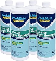 Vista 19 de Pool Mate Removedor de espuma para bañera de hidromasaje de 1 cuarto de galón, sin espuma, fabricado en Estados Unidos