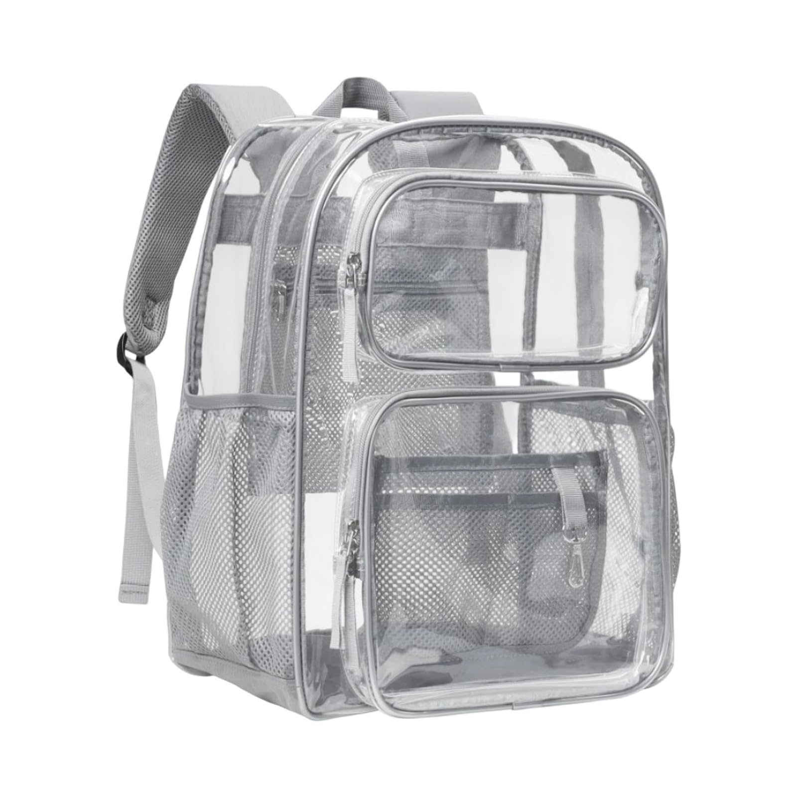 Zaino trasparente Borse per libri scolastici resistenti in PVC trasparente Borsa per lavori universitari Concerti sicurezza per viaggi Borse per libri resistenti capacità