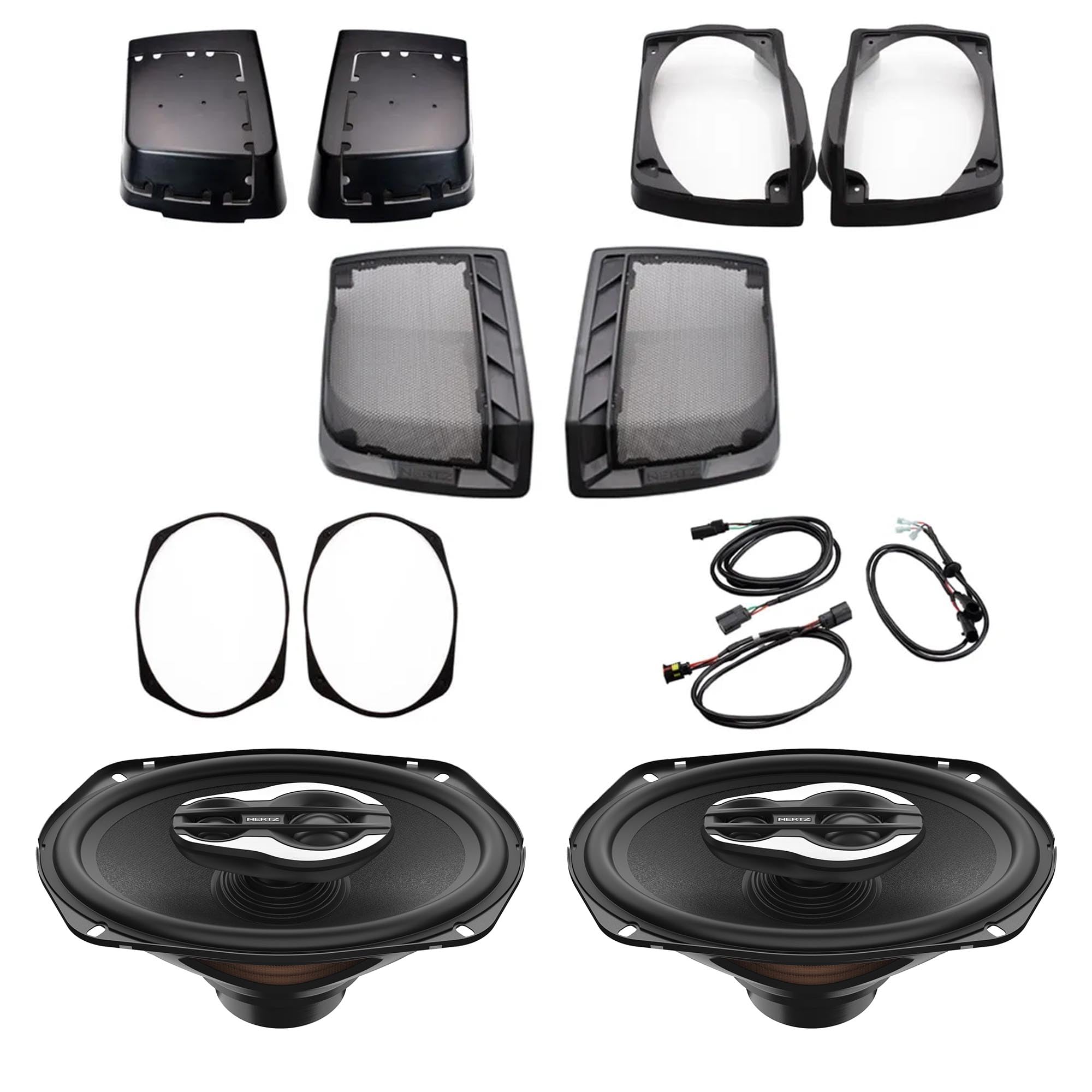 Amazon.com: Hertz HD13H6x9 1998-2013 Saddle Bag Lid Kit with