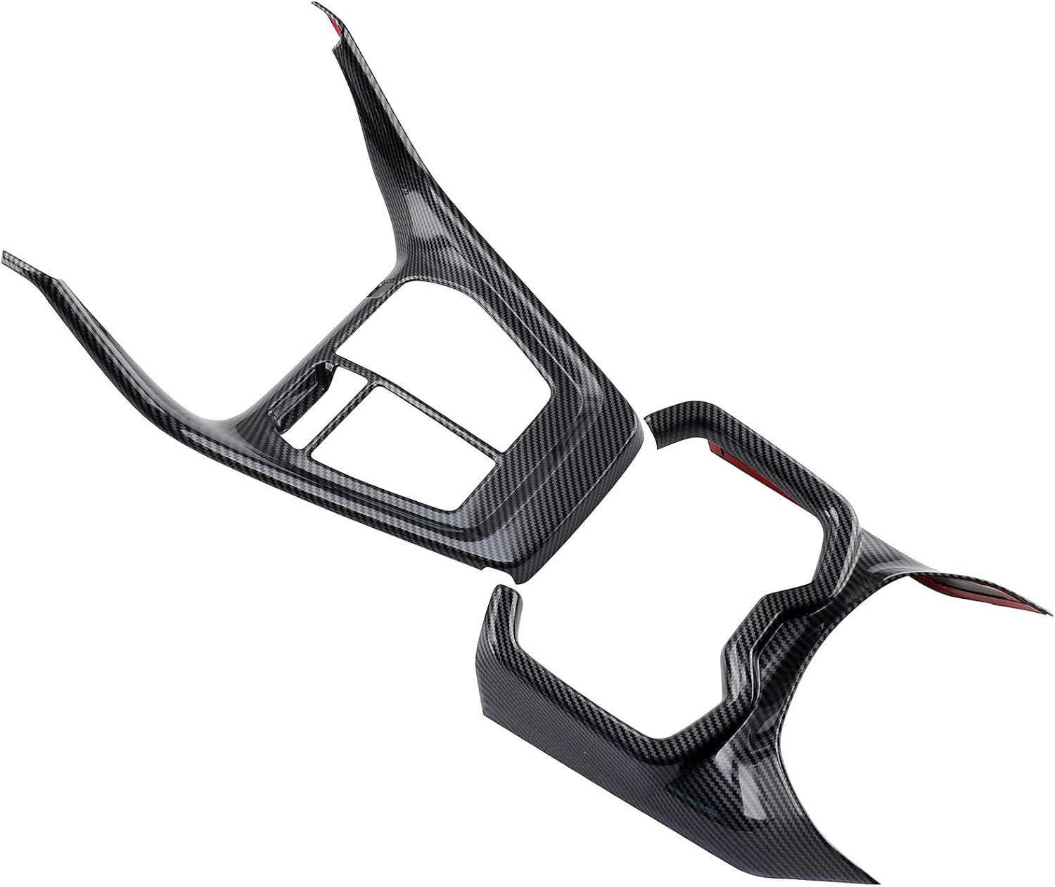 Protective Panel Trims Cover Interior Center Console Protector Fit for RAV4 2019 2020 2021 2022 2023 2024 2025 3PCS Carbon Fiber