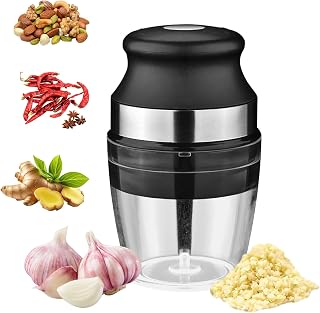 QICI Garlic Crusher Press Grinder - Easy-Clean Twister, Dishwasher Safe Multifunctional Smasher for Garlic, Ginger, Onion, Nuts & More