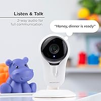 Vista 5 de Merkury Smart Indoor Camera, 1080p HD Camera for Home Security with Two-Way Audio, Motion Detection, and Night Vision, Compatible with Alexa and