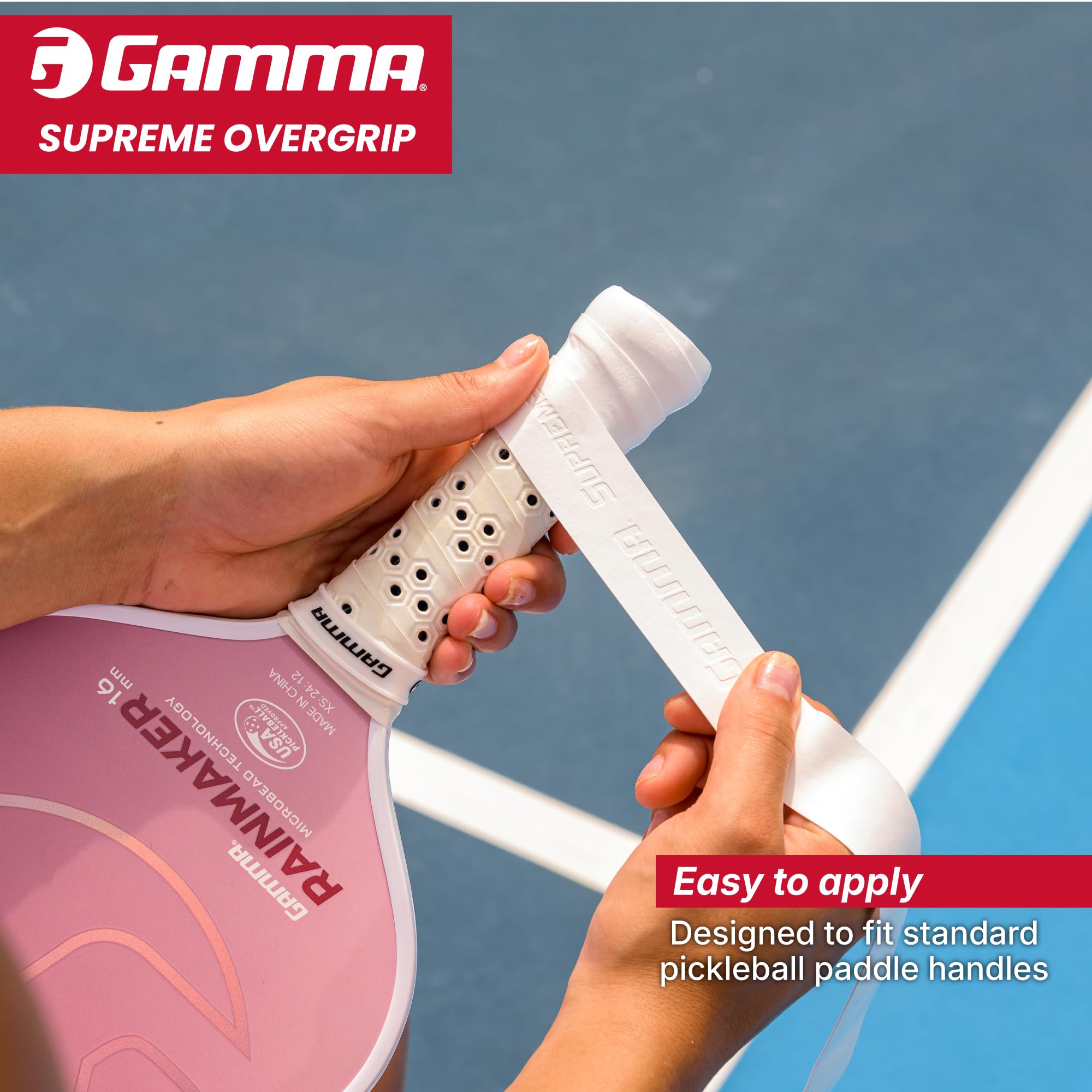 GAMMA Owijka sportowa Pickleball Supreme, różne neonowe