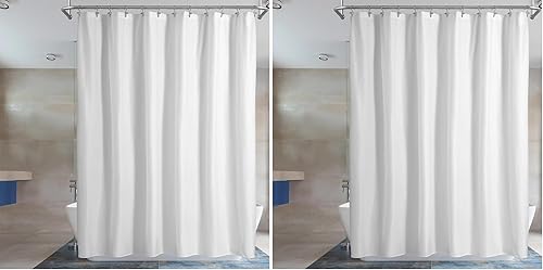 Miniatura 33 de Barossa - Cortina de ducha o forro de tela, Poliéster & Mezcla de poliéster, Blanco puro Blanco puro,Azul Aqua,Marrón,Crema,Gris Oscuro,Azul