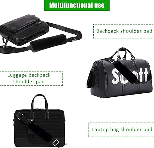 Miniatura 5 de Kewucn 2 fundas para cinturón de seguridad de automóvil de piel de oveja auténtica, suave, mullida, cómoda, almohadilla para cinturón de seguridad