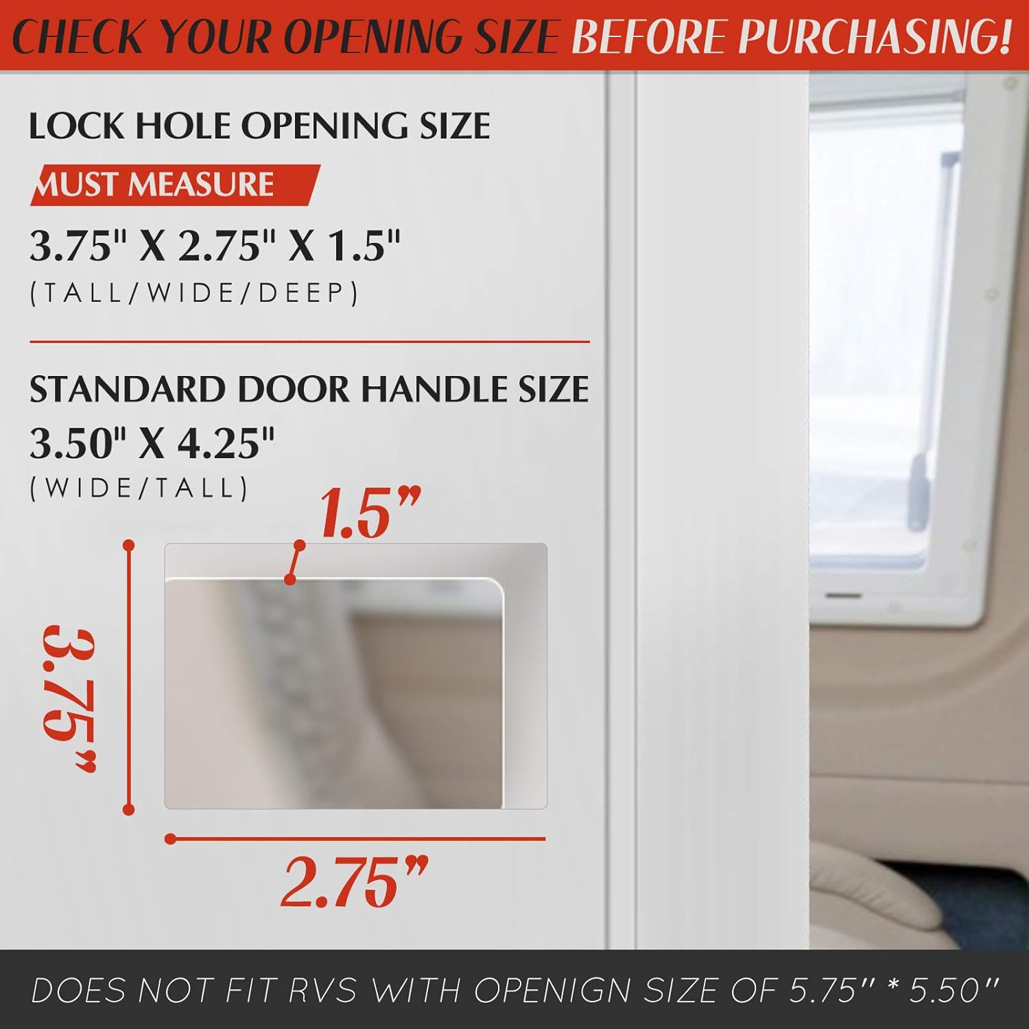 Amazing 🔥 RV Door Lock Keyless Entry with Deadbolt, Zinc Alloy RV Door Latch, Handle Latch with Keypad & Fob 20m for RV Caravan Trailer Car Camper, RV Accessories