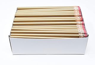 Pencil Guy Blank Round Pencils Gold 144 to a box