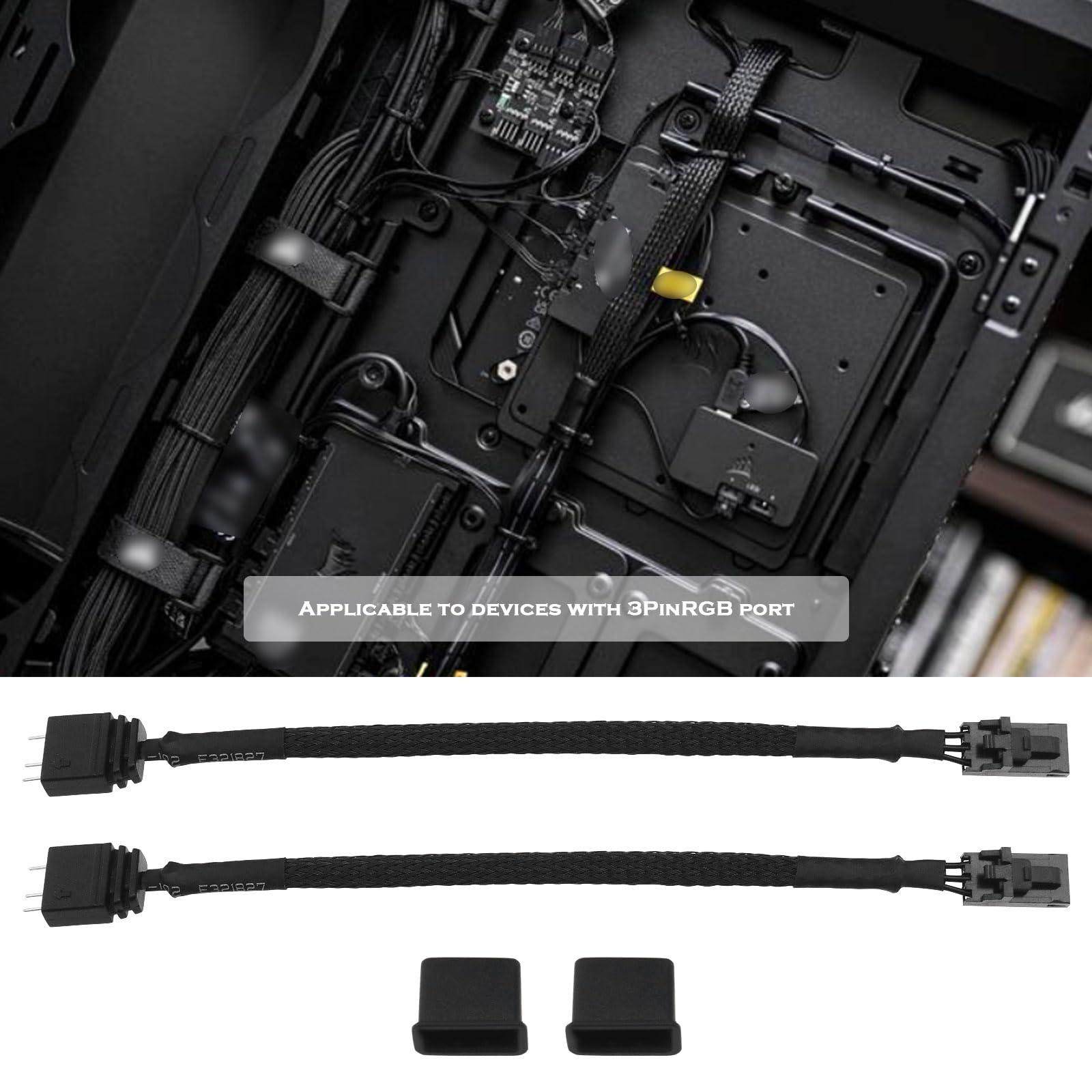 Adaptateur ARGB 3 Broches Câble RGB Compatible Corsair Commander Pro Lighting Node Pro