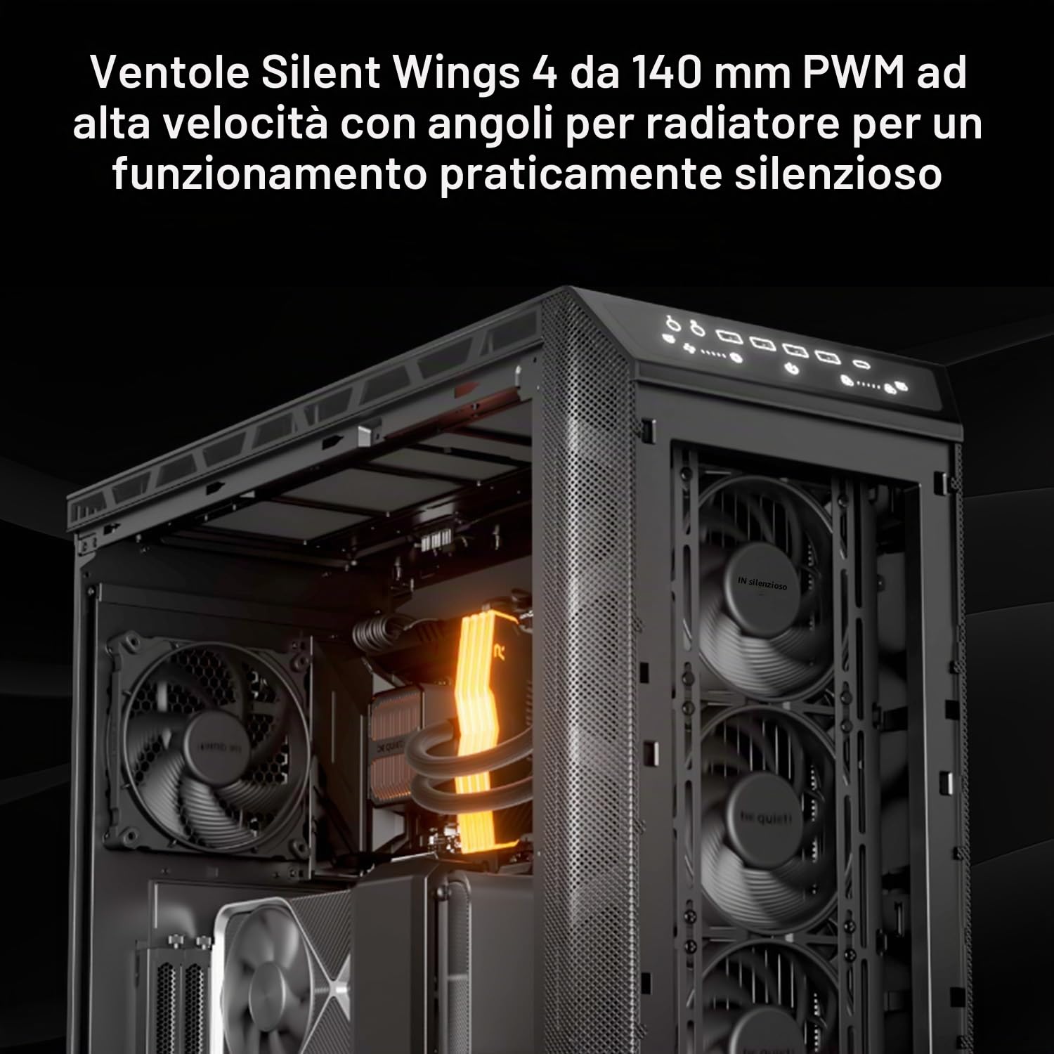 be quiet! Silent Loop 3 360mm raffreddamento a liquido per PC, 3 ventole Silent Wings 4 120mm PWM high-speed, blocco di raffreddamento altamente sviluppato, potente design della pompa a 3 camere