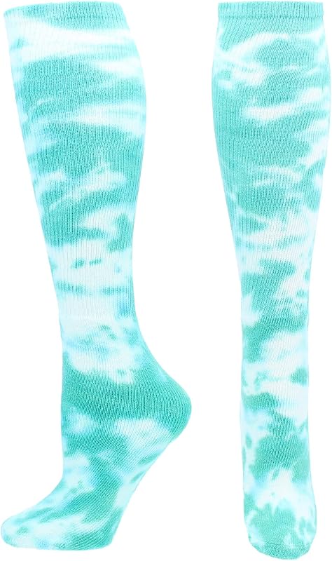 Tie Dye Multisport Tube Socks Soccer Softball Volleyball for Girls Boys Women and Men Youth and Adult