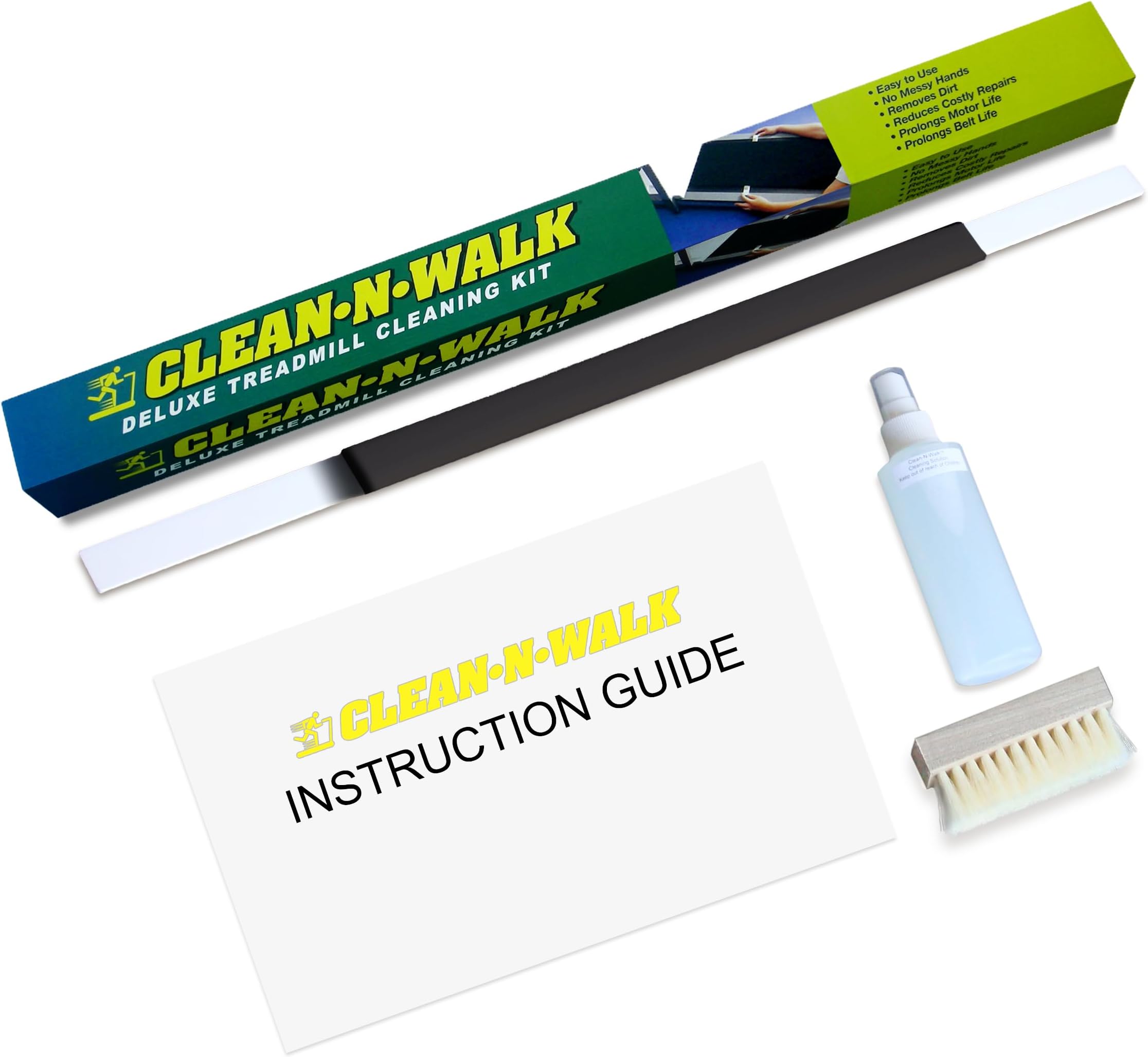 Clean-N-Walk Original Patented Treadmill Cleaning System Since 1998 and Official Partner for Major Manufacturers Made in USA (6 Month Supply)