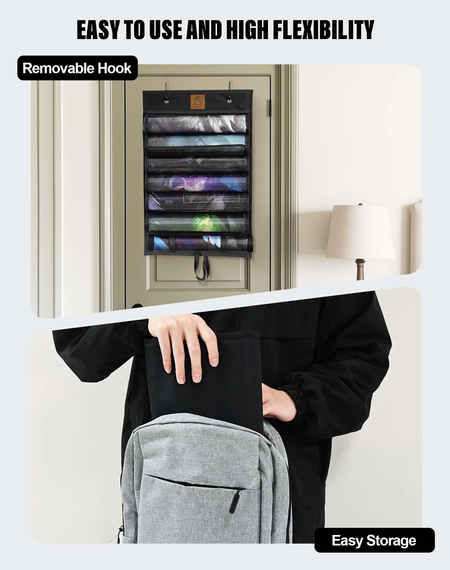 Kabinka Bolsa de armazenamento de tubo Playmat, suporte de tapete