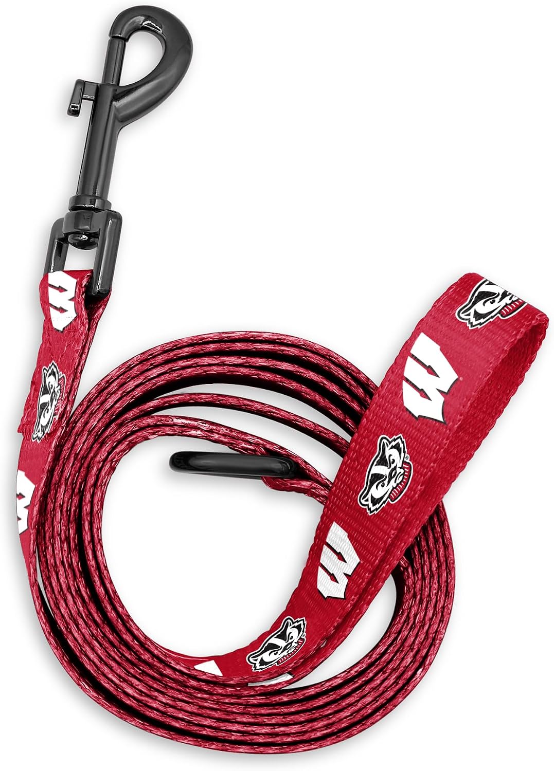 Wisconsin Badgers Collars and Leashes | Officially Licensed | Fits All Pets! (6 Foot Leash)