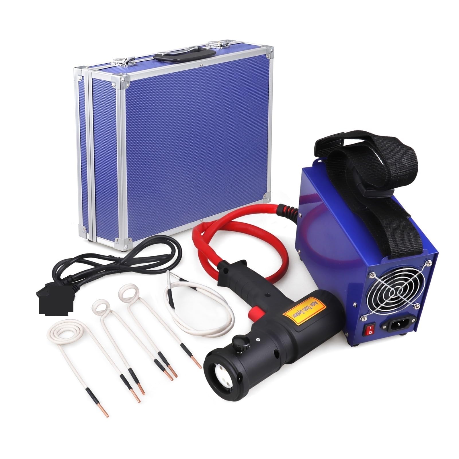 Xzxxzsz One Color Induction Heater, Induction Heater 1500W Magnetic Injection Molding Mchine Tools 4Pcs Coil Metallic Heating For Car Repair