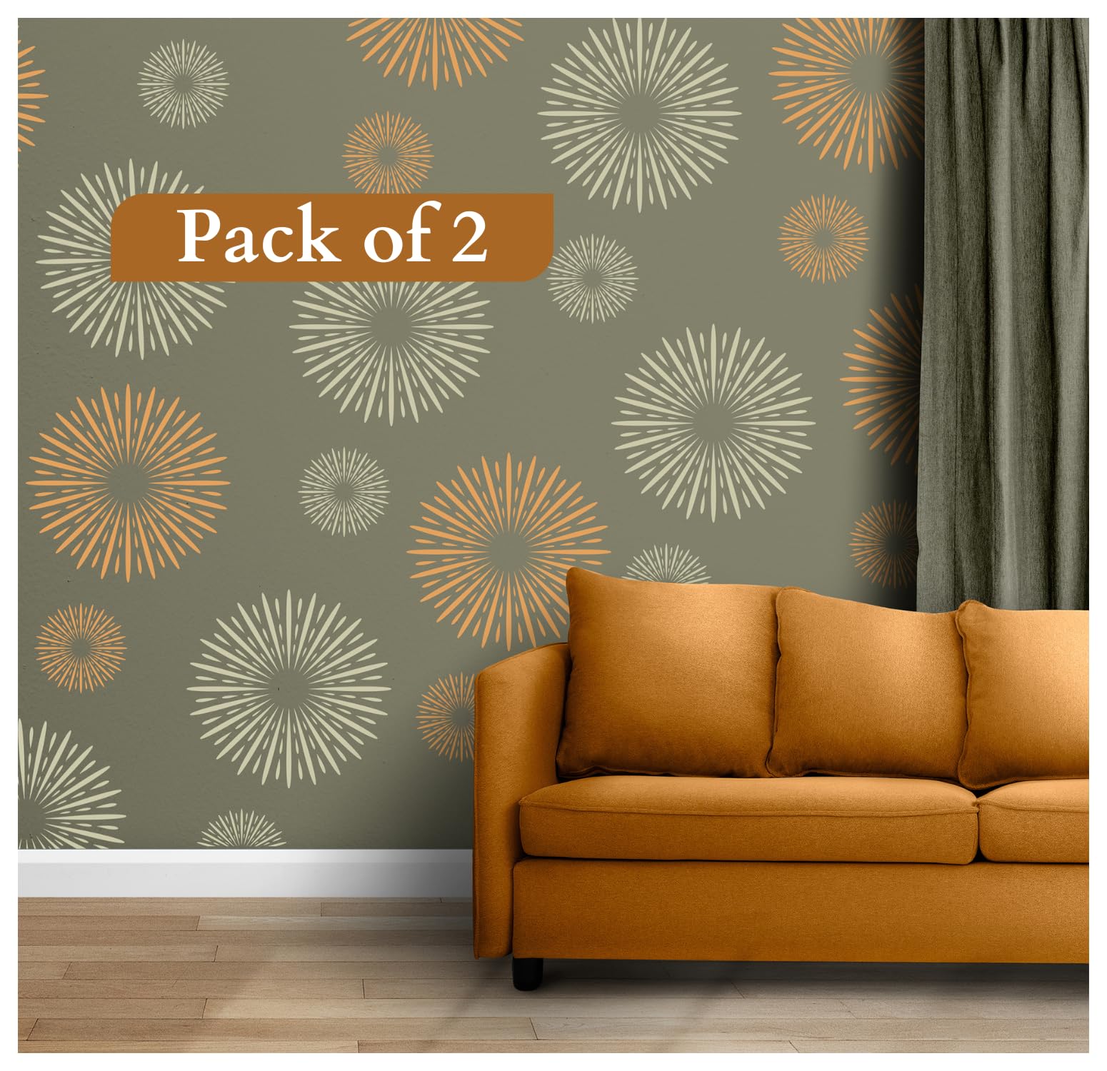 StenCart Fireworks Pack of 2 Stencil for Wall Painting Home DIY Reusable Wall Stencil Design for Wall Decoration (16-inch x 24 inch) - Combo of 2 (B0CVHGL67C) Amazon Price History, Amazon Price Tracker