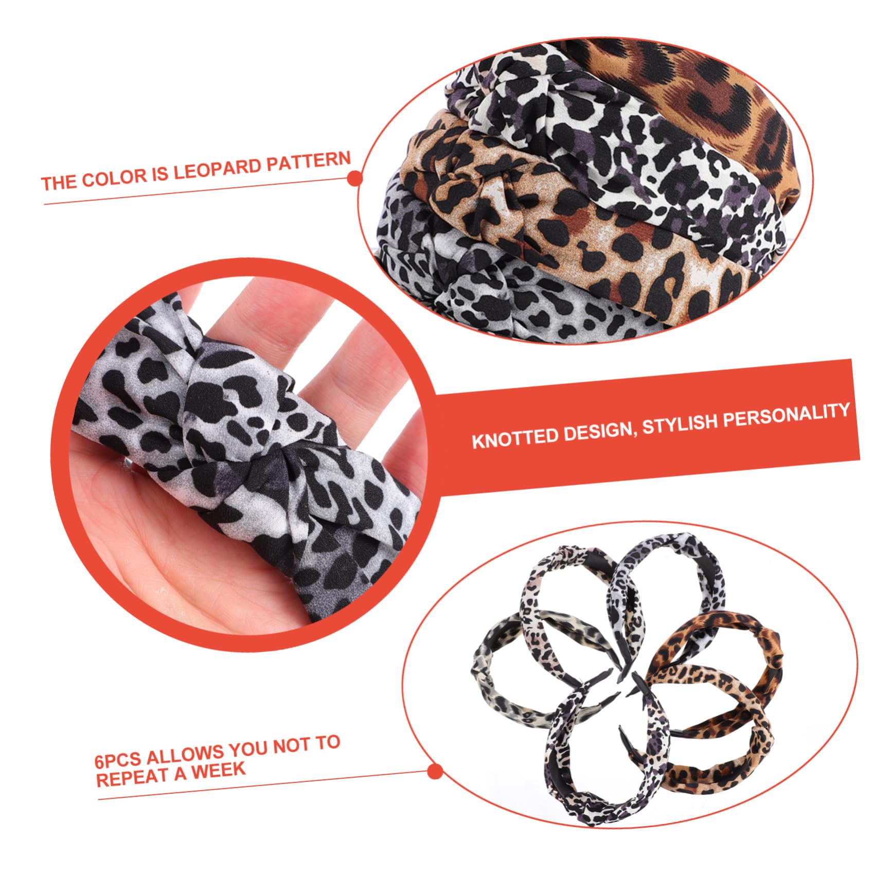 Mikinona 12pezzi Fasce Per Leopardate Incrociato Accessori Per Per e Ragazze Per Cerimonie e
