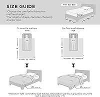 Vista 59 de Bedsure - Edredón de color liso