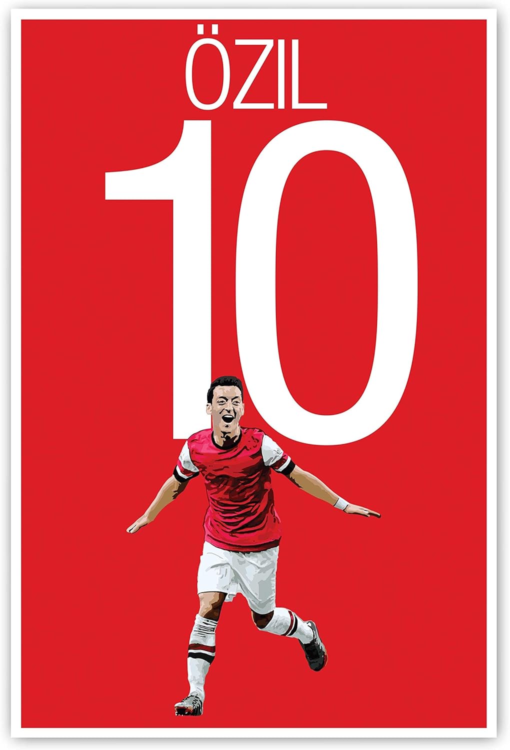 Graphics 17 Arsenal Soccer Print - Mesut Özil Poster - Soccer Art - Unframed Football Print - Soccer Decoration - Germany Soccer Poster Ozil Football Art