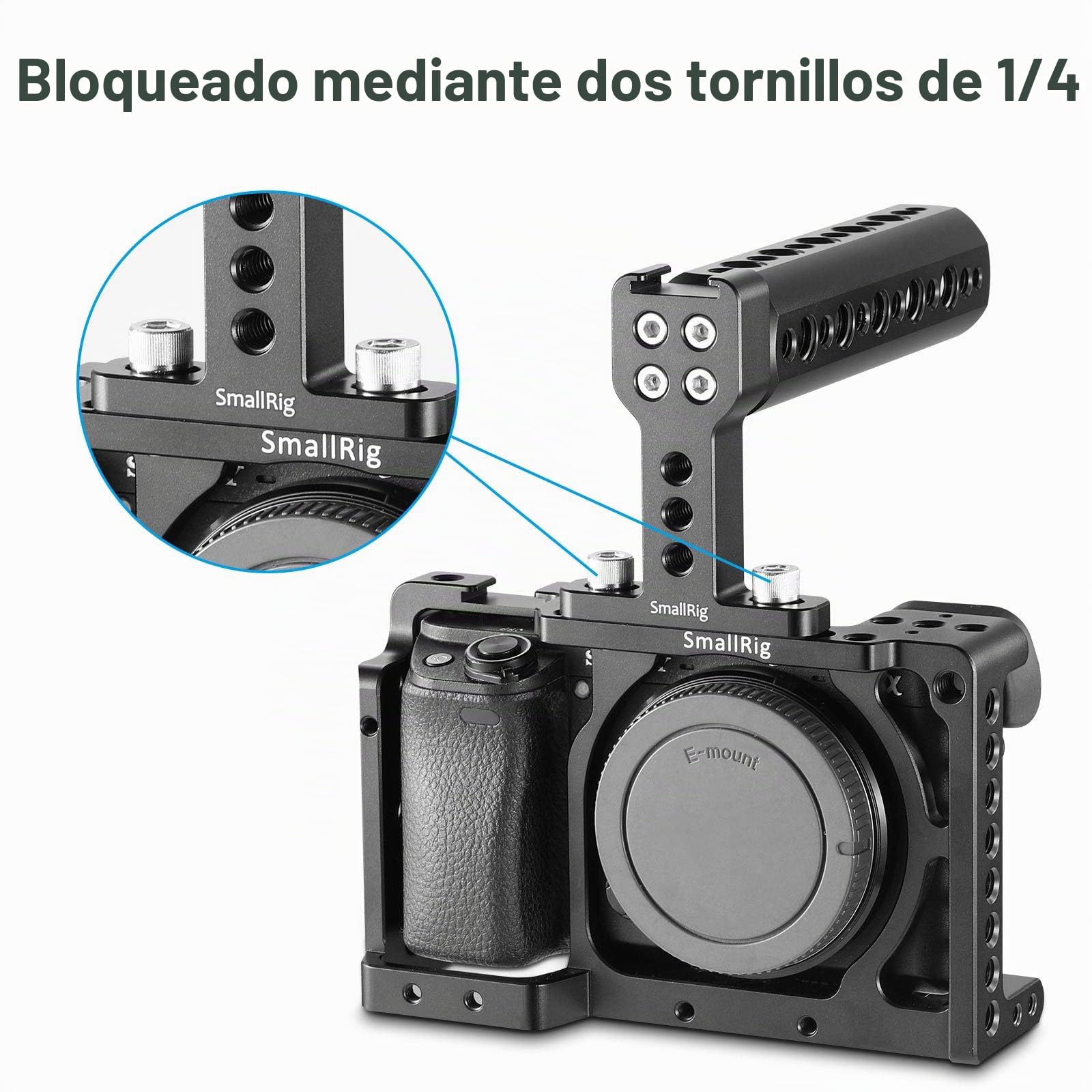 SMALLRIG DSLR Top Handle para la Cámara Cage - 1638