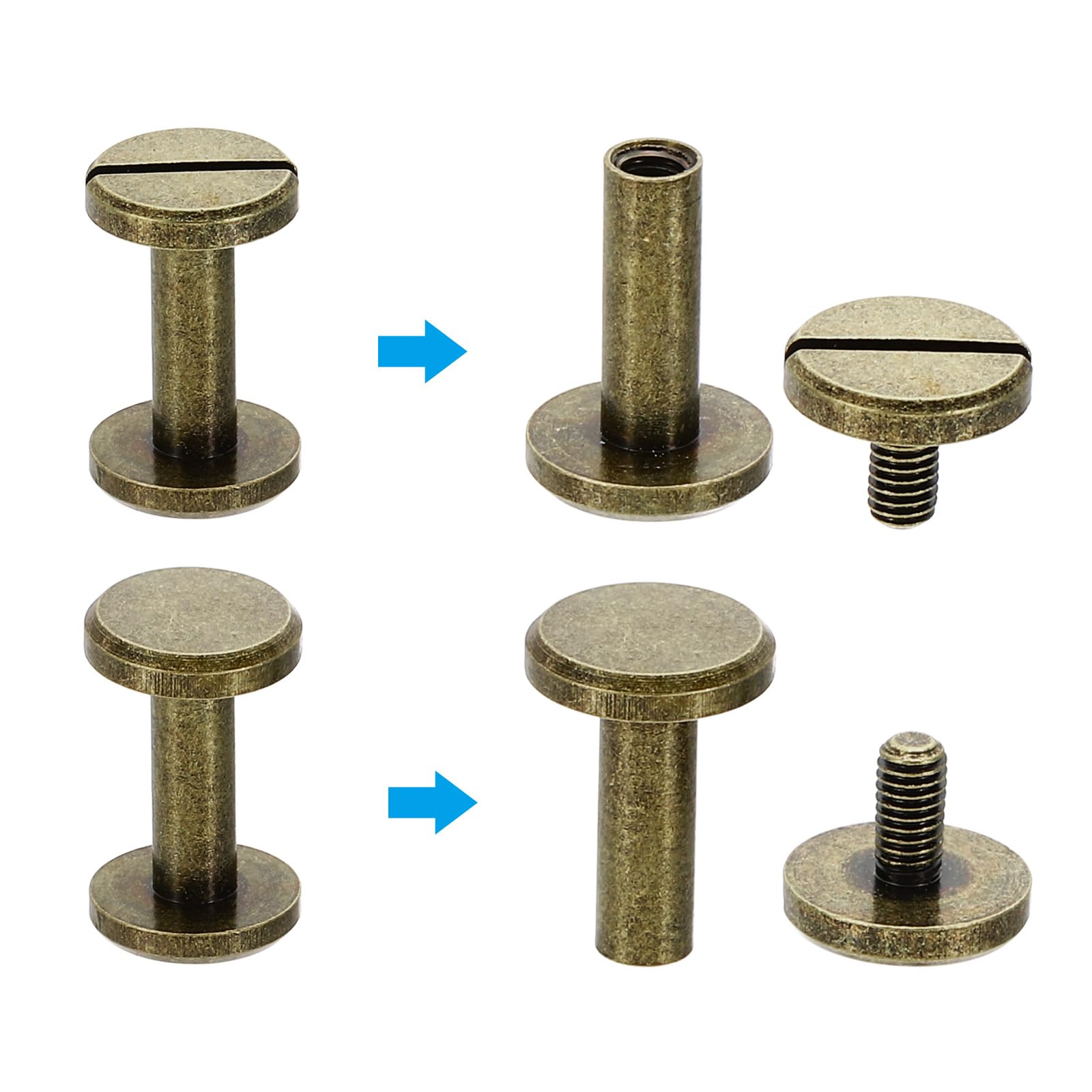 PATIKIL M4x12mm Chicago Screws - Image 4