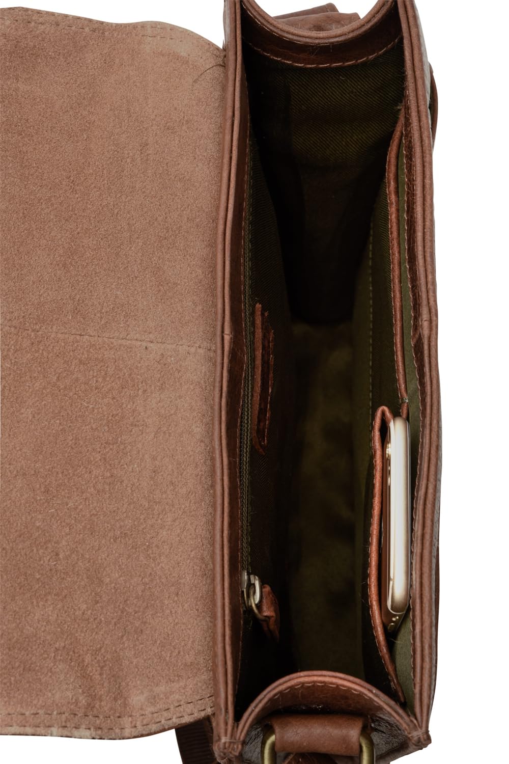 LEABAGS London Umhängetasche Herren Leder – Herrentasche zum Umhängen Echtes Leder 32x26x8 cm Kleine Schultertasche Vintage