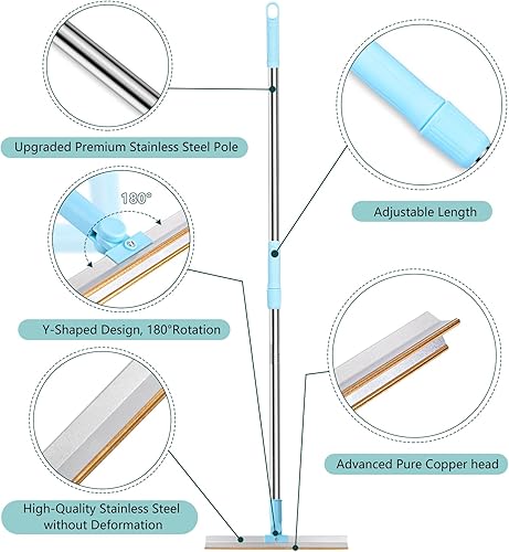 Miniatura 5 de Juego de 4 removedores de pelo de mascotas, rastrillo retráctil rascador de alfombras, herramienta limpiadora de desprendimiento de perros giratoria