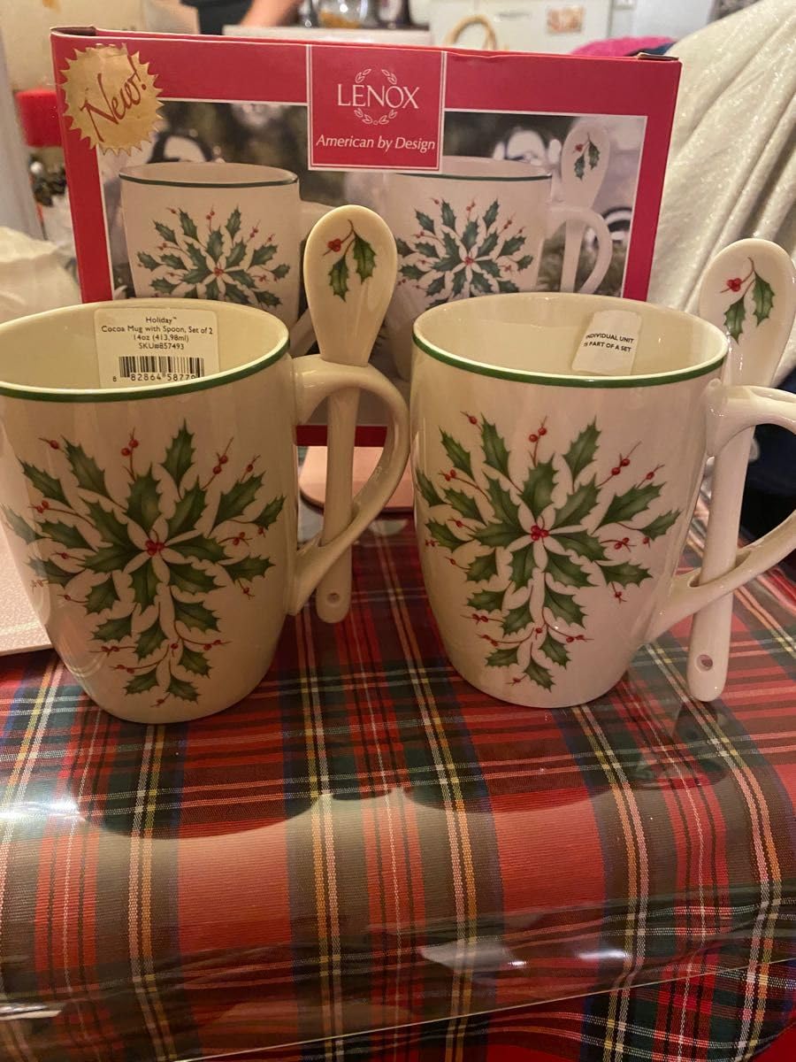 LENOX HOLIDAY レノックス クリスマス マグ プレート 6セット Amazon.com: Lenox Holiday 6-Piece Dinner Plates Dinnerware