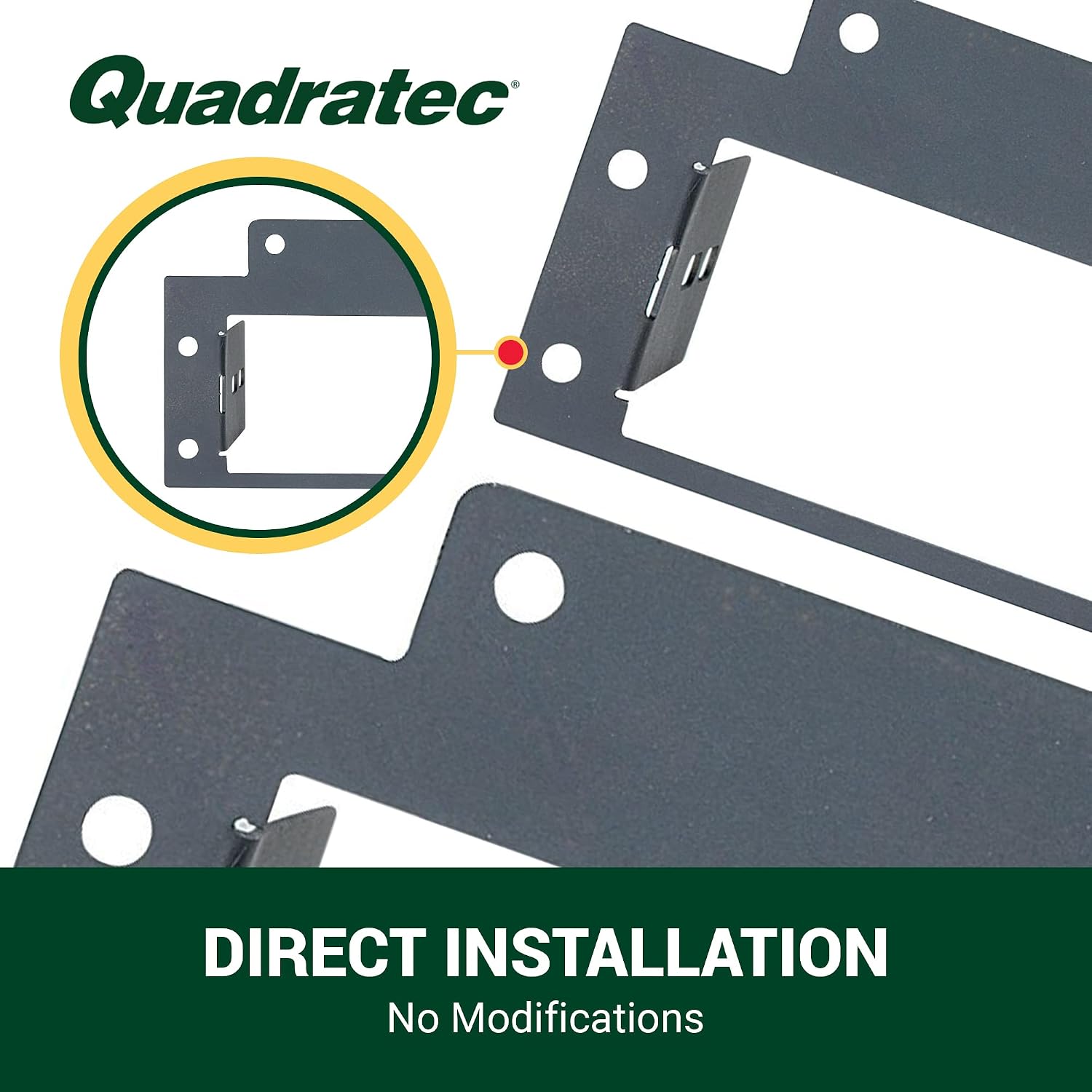 Quadratec Single DIN Radio Dash Adapter - Fits Jeep Cherokee XJ 1984-1996 - Easily Install in Your New Radio