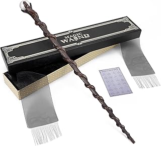 EnrichFun Magic Wizard Wand, Witch Sorcerer Wands for Collectible, Toy Wands Magical Gifts for Kids Christmas, Pearl